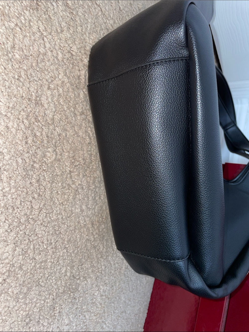 Saint Laurent Black Leather Tote with Gold YSL Emblem - Picture 5 of 12